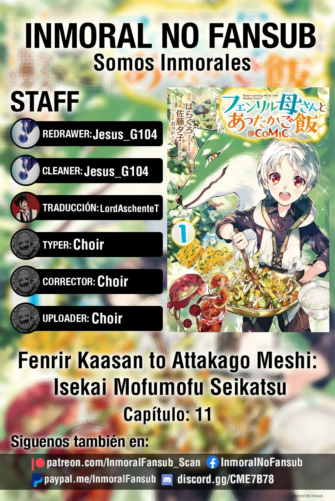 Fenrir Kaasan to Attakago Meshi: Isekai Mofumofu Seikatsu Capítulo 11 en Línea - página 1