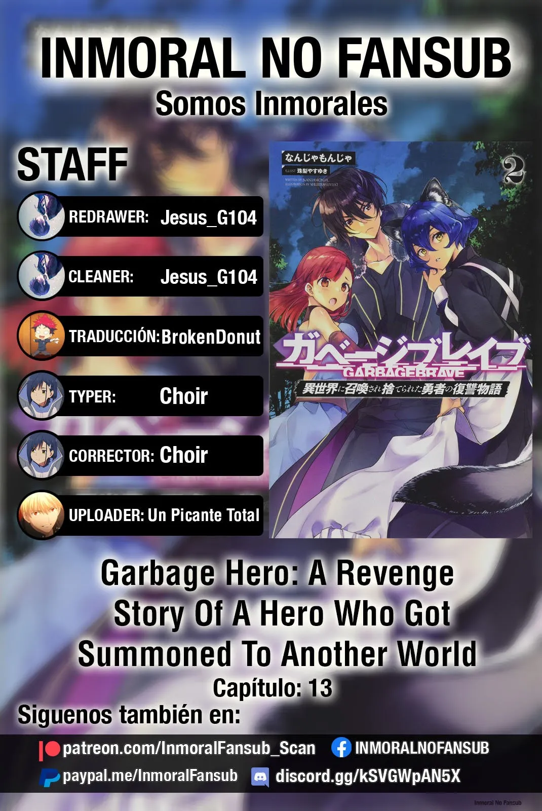 Garbage Hero: A Revenge Story of a Hero who got Summoned to Another World Capítulo 13 en Línea - página 1
