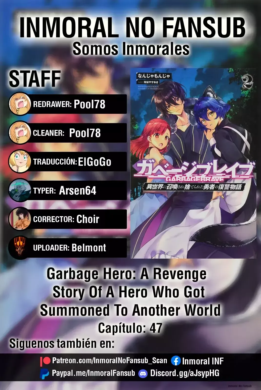 Garbage Hero: A Revenge Story of a Hero who got Summoned to Another World Capítulo 47 en Línea - página 1