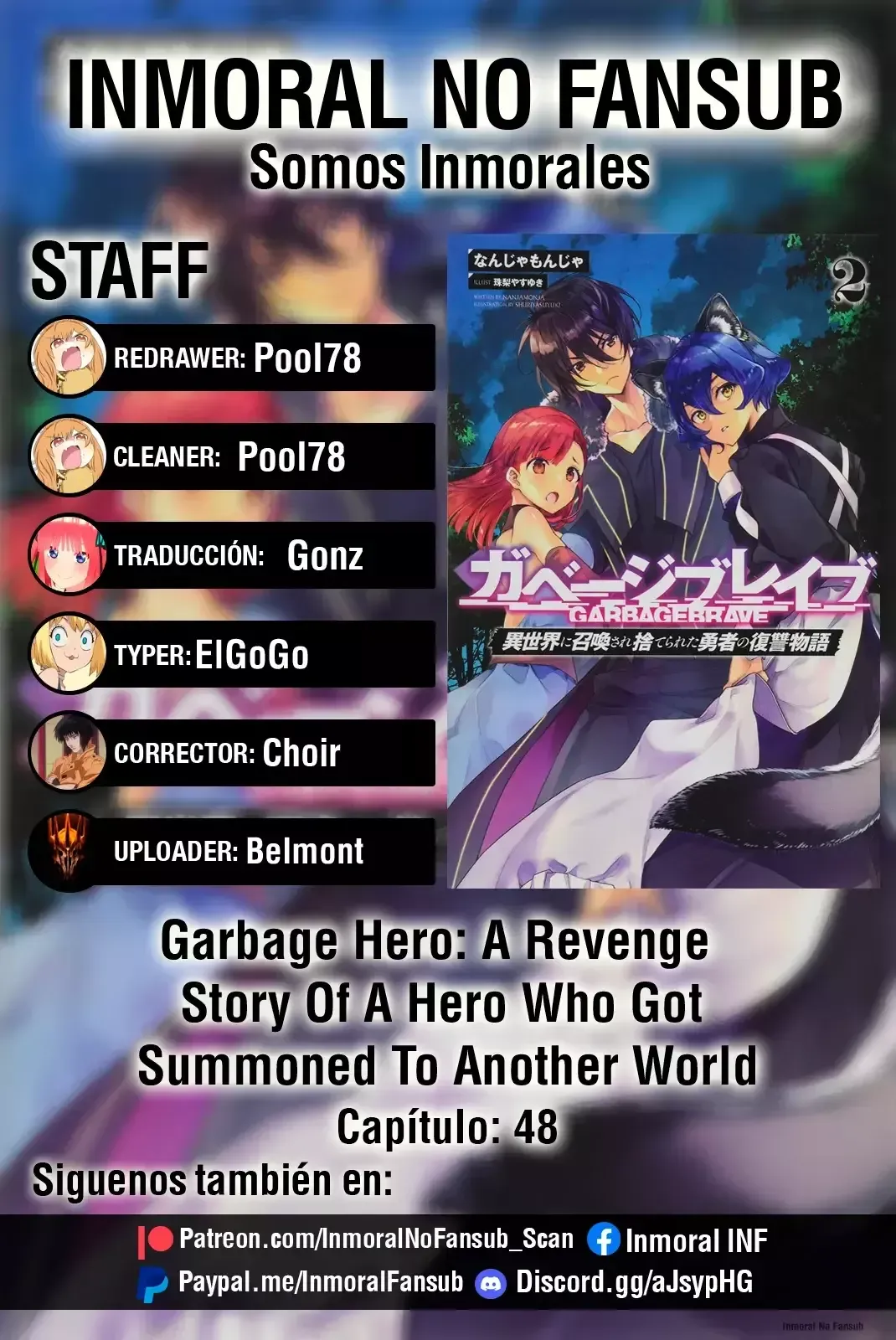 Garbage Hero: A Revenge Story of a Hero who got Summoned to Another World Capítulo 48 en Línea - página 1