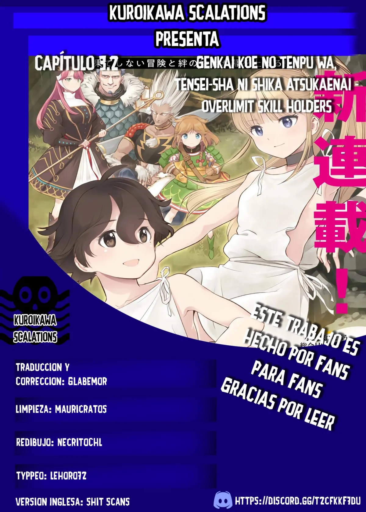 Genkai Koe No Tenpu wa, Tensei-sha ni Shika Atsukaenai - Overlimit Skill Holders - Capítulo 3.2 en Línea - página 1