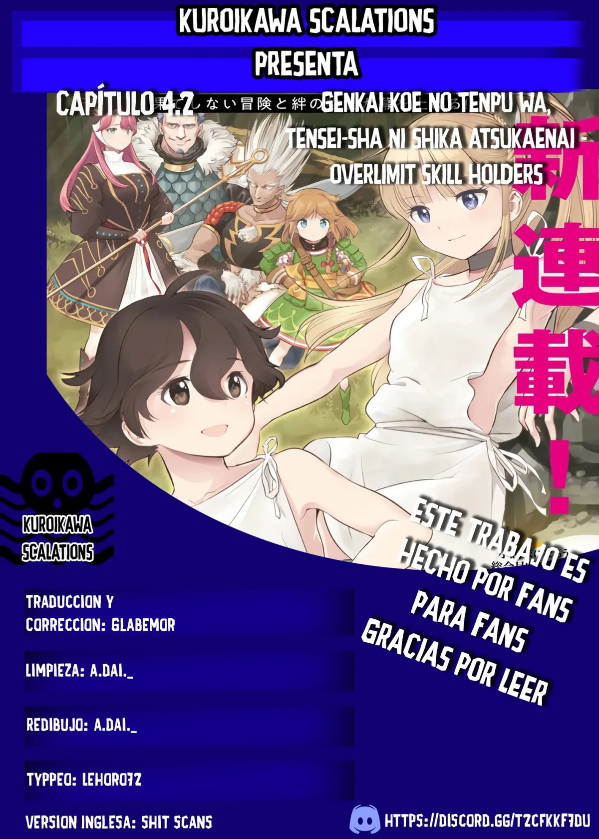 Genkai Koe No Tenpu wa, Tensei-sha ni Shika Atsukaenai - Overlimit Skill Holders - Capítulo 4.2 en Línea - página 1