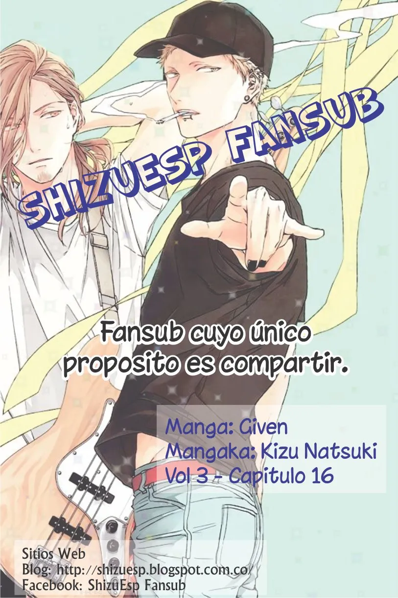GIVEN Capítulo 16 en Línea - página 1