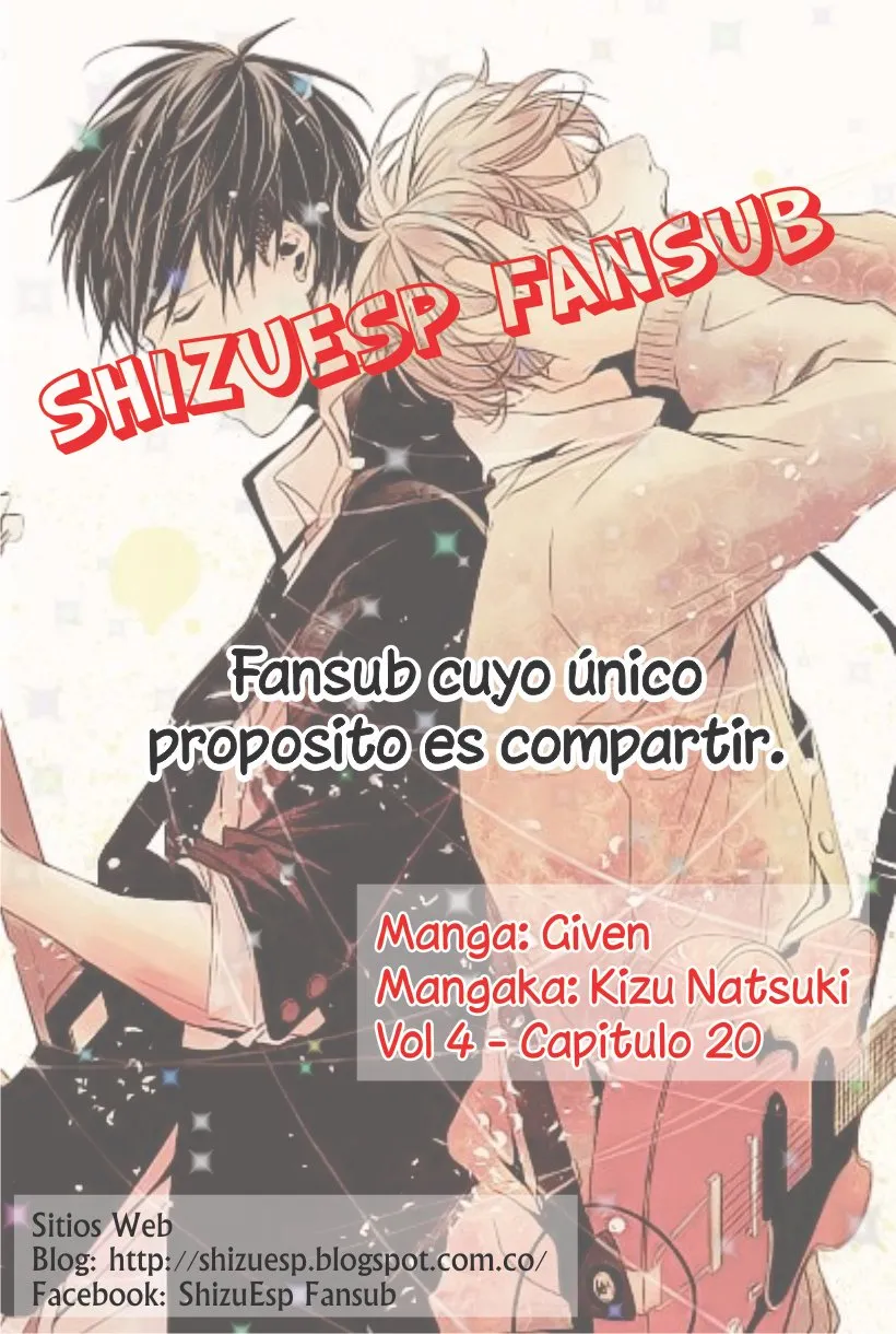 GIVEN Capítulo 20 en Línea - página 1