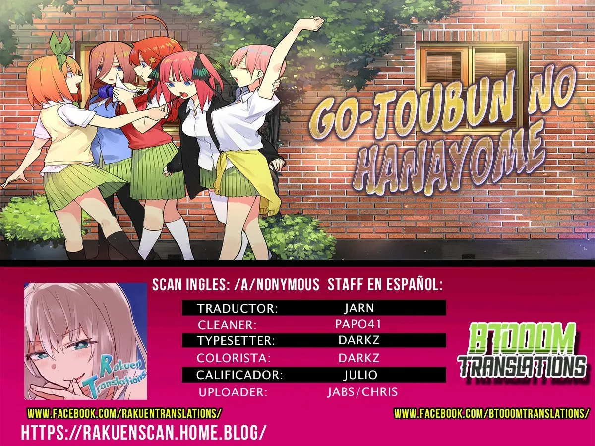 Go-Toubun no Hanayome Capítulo 92 en Línea - página 1