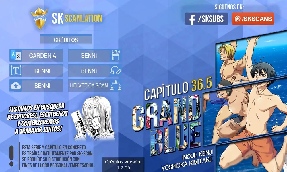 Grand Blue Capítulo 36.5 en Línea - página 1