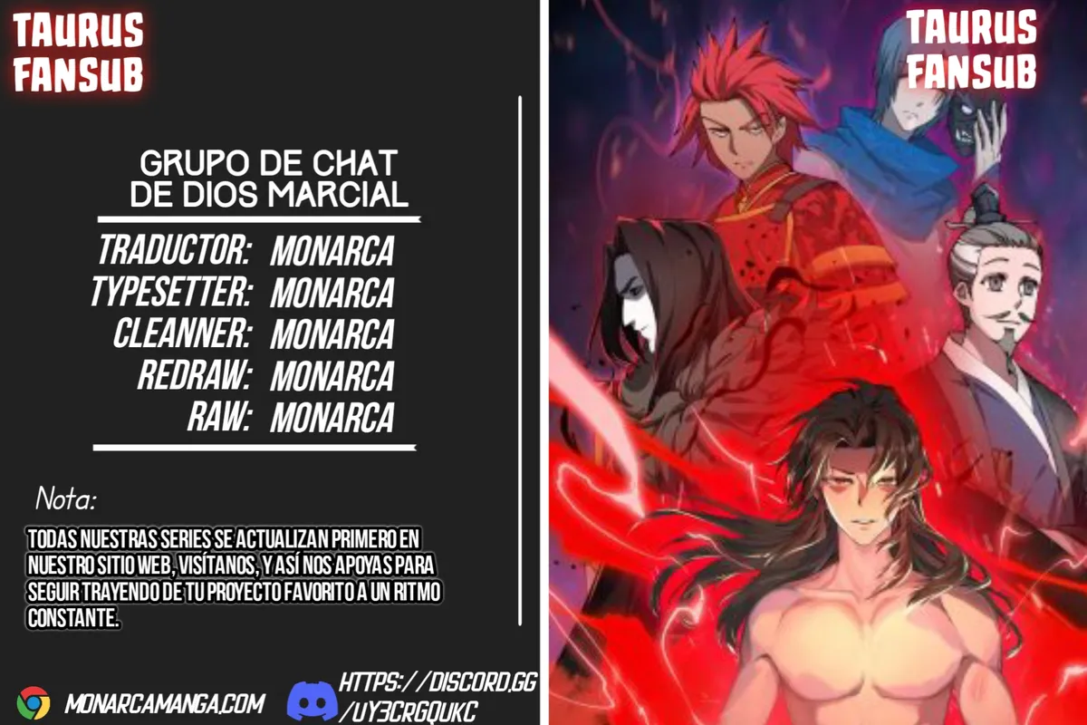 Grupo de chat de dios marcial Capítulo 11 en Línea - página 1