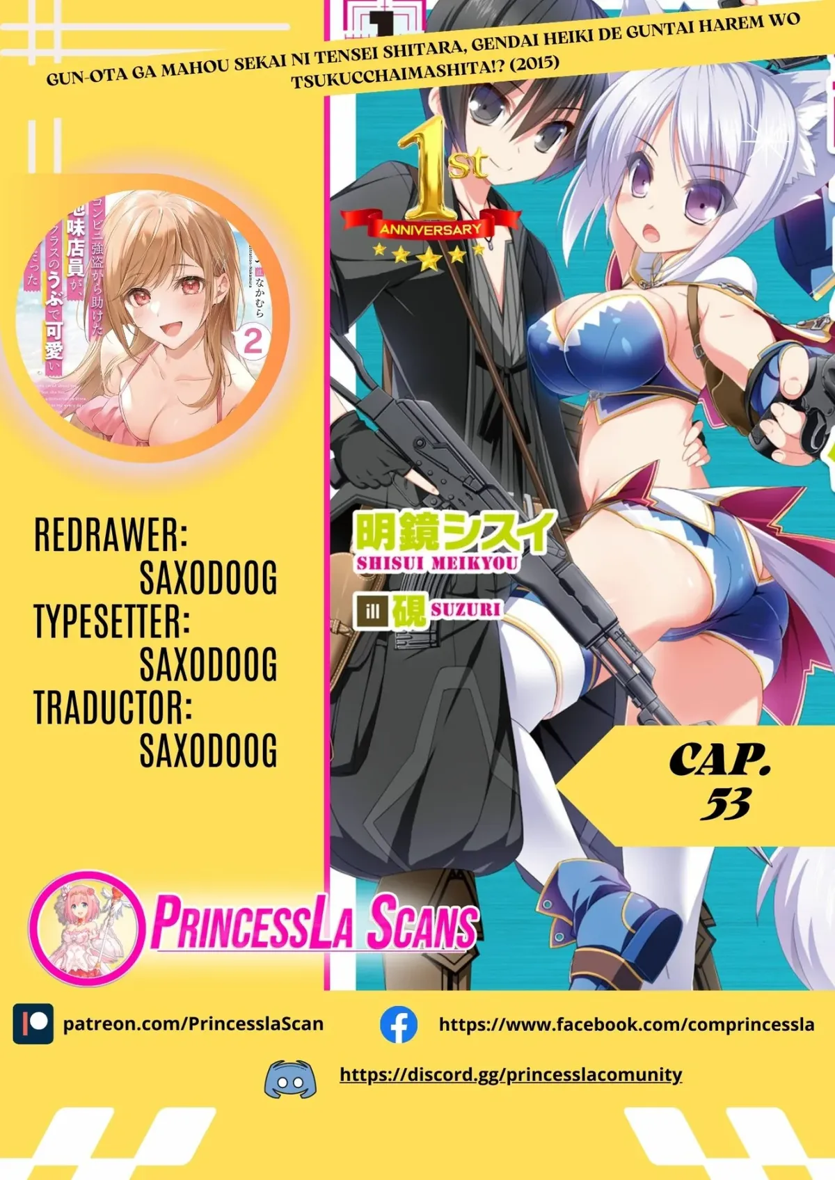 Gun-Ota ga Mahou Sekai ni Tensei shitara, Gendai Heiki de Guntai Harem wo Tsukucchaimashita!? Capítulo 53 en Línea - página 1
