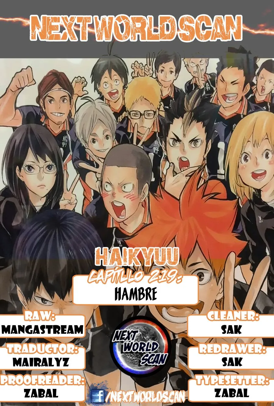 Haikyu!! Capítulo 219 en Línea - página 1