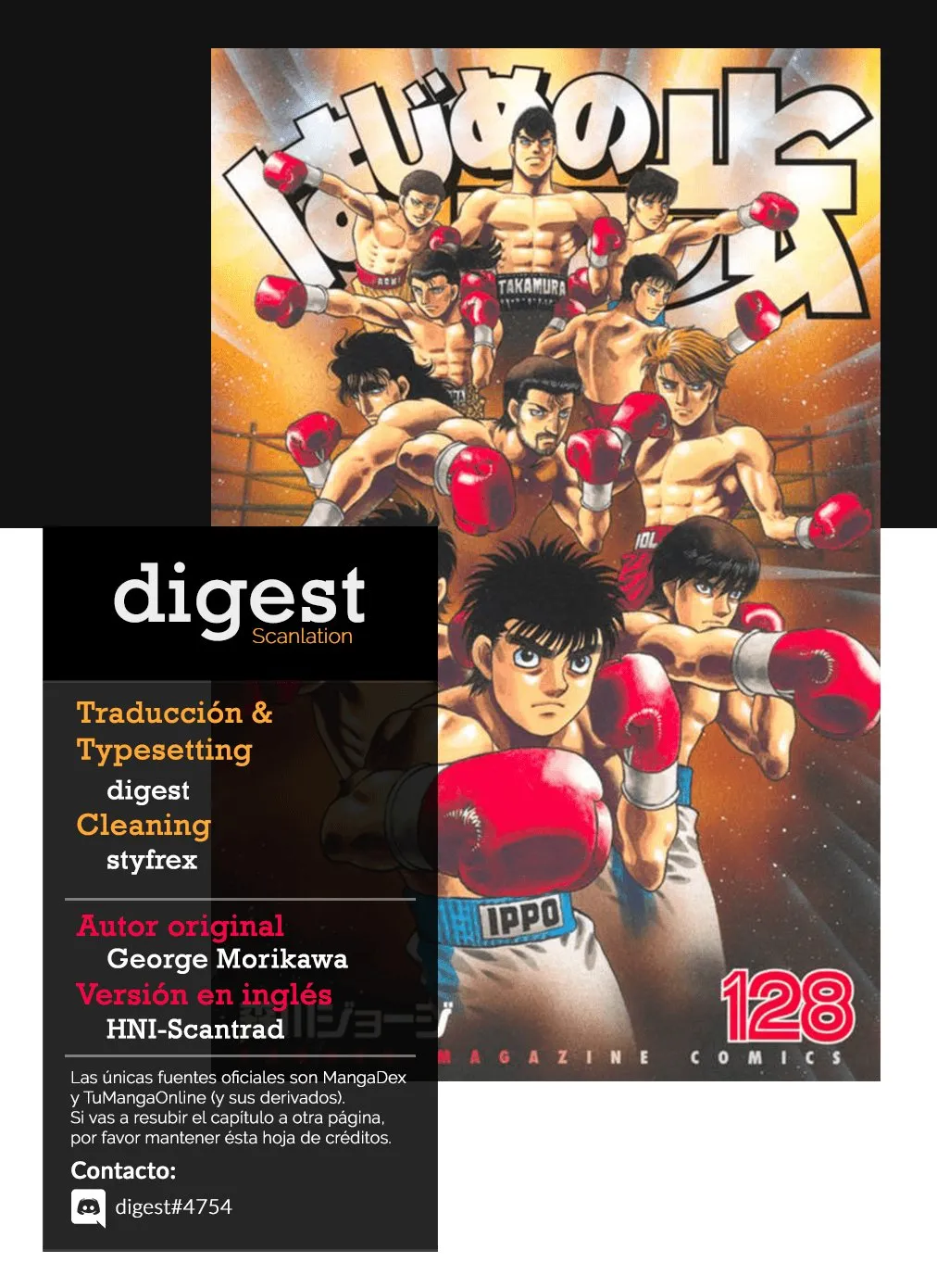 Hajime no Ippo Capítulo 1314 en Línea - página 1