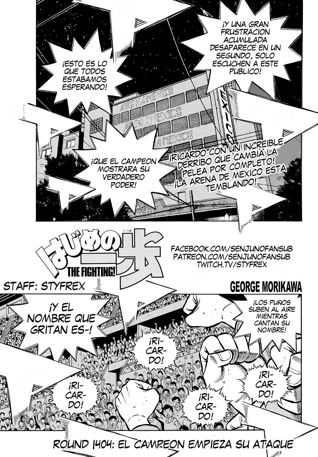Hajime no Ippo Capítulo 1404 en Línea - página 1