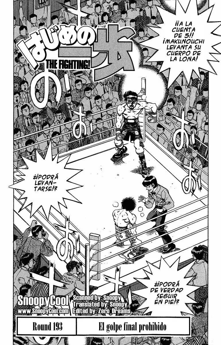 Hajime no Ippo Capítulo 193 en Línea - página 1