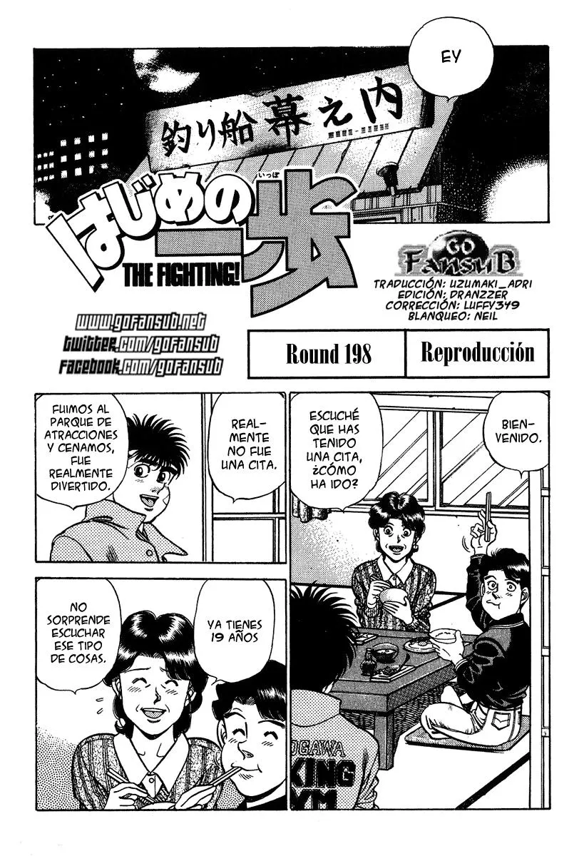 Hajime no Ippo Capítulo 198 en Línea - página 1