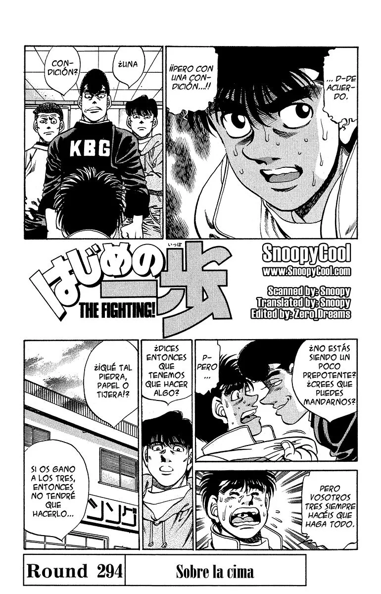 Hajime no Ippo Capítulo 294 en Línea - página 1