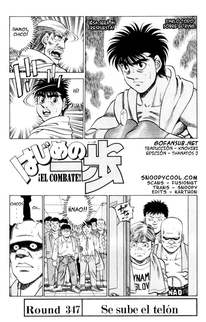 Hajime no Ippo Capítulo 347 en Línea - página 1