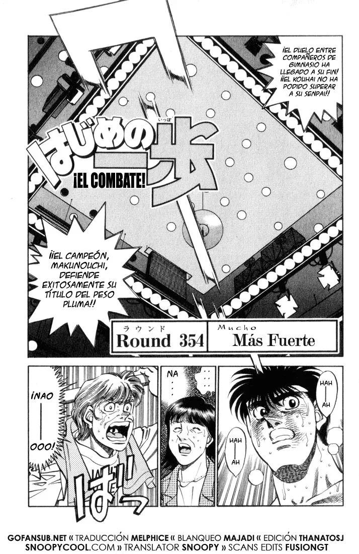 Hajime no Ippo Capítulo 354 en Línea - página 1