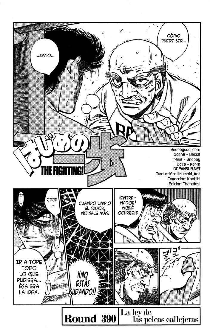 Hajime no Ippo Capítulo 390 en Línea - página 1