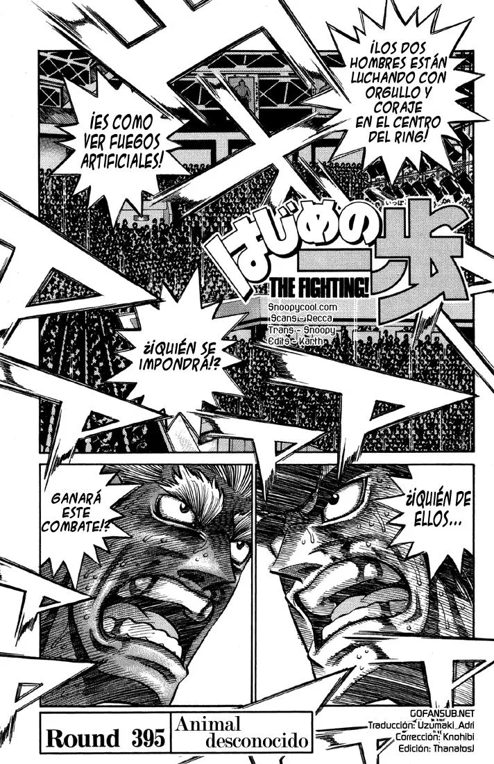Hajime no Ippo Capítulo 395 en Línea - página 1
