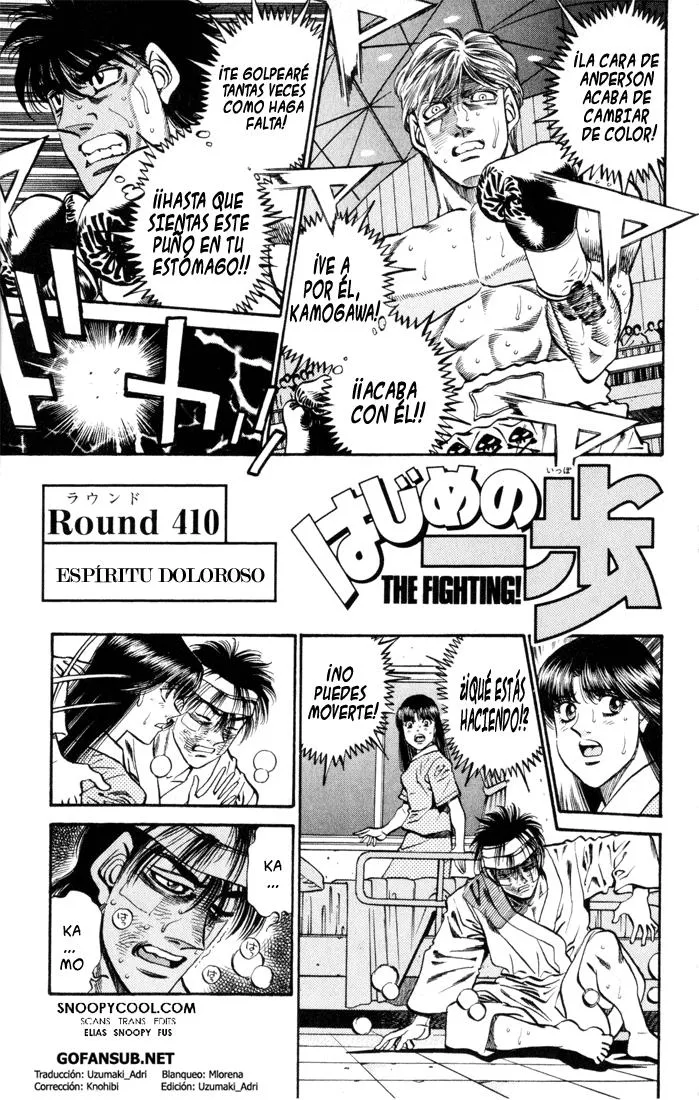 Hajime no Ippo Capítulo 410 en Línea - página 1