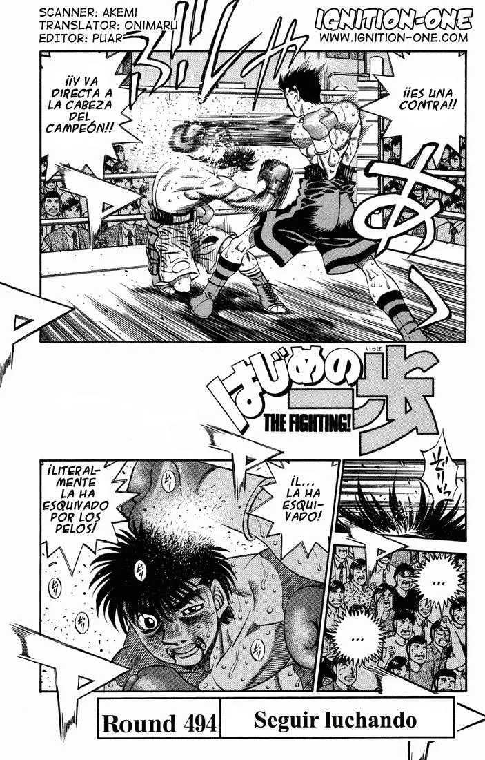 Hajime no Ippo Capítulo 494 en Línea - página 1