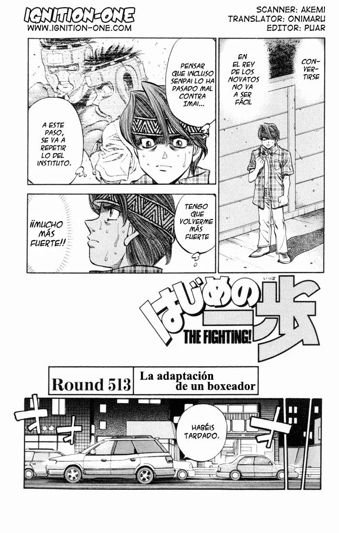 Hajime no Ippo Capítulo 513 en Línea - página 1