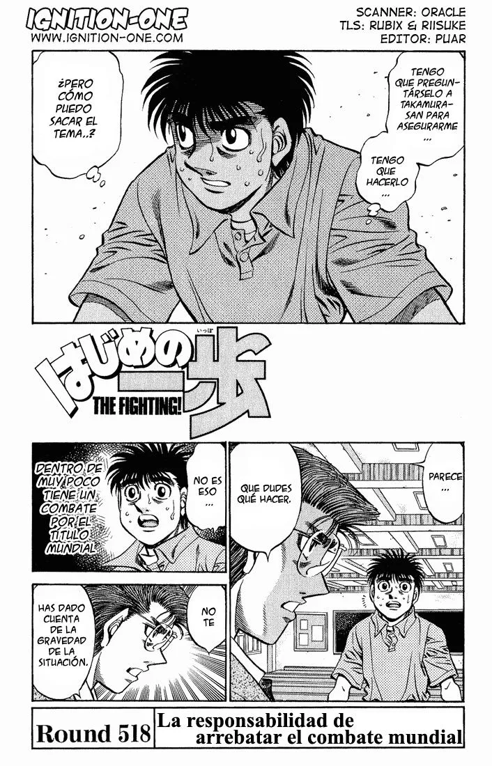 Hajime no Ippo Capítulo 518 en Línea - página 1