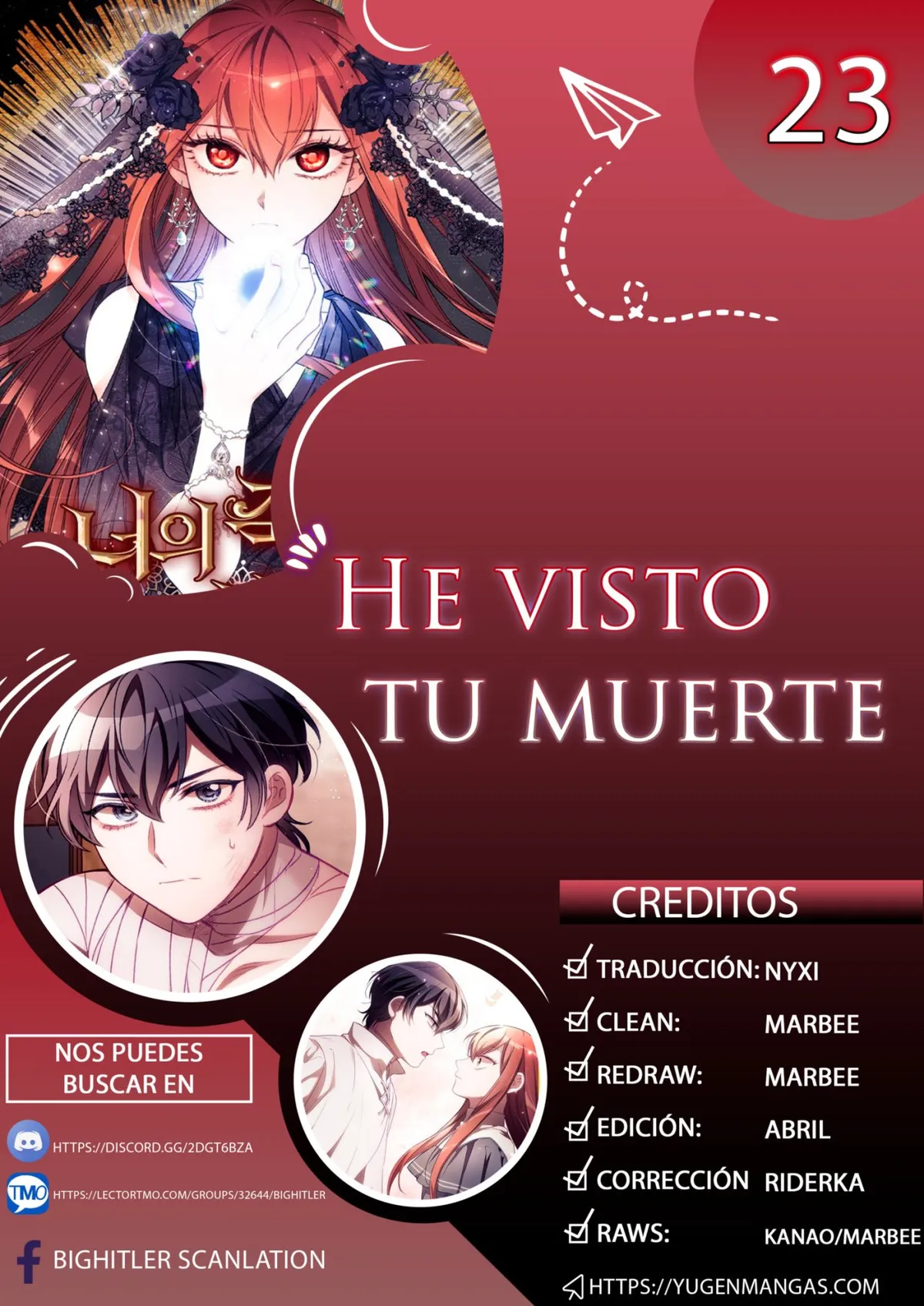 He visto tu muerte Capítulo 23 en Línea - página 1