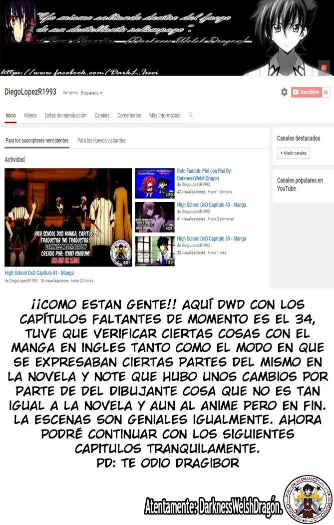 High School DxD Capítulo 34 en Línea - página 1