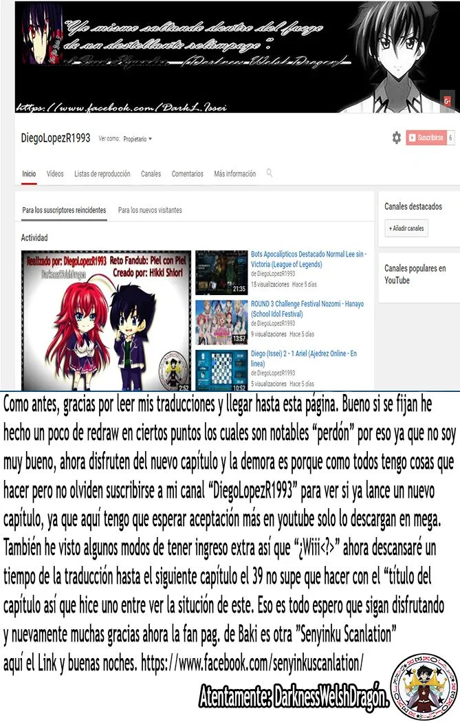 High School DxD Capítulo 38 en Línea - página 1