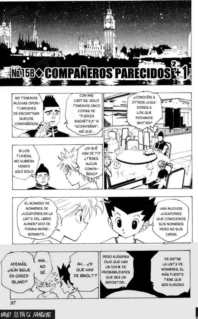 Hunter X Hunter Capítulo 158 en Línea - página 1