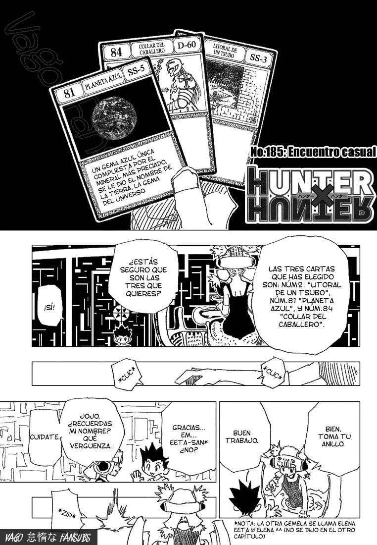 Hunter X Hunter Capítulo 185 en Línea - página 1