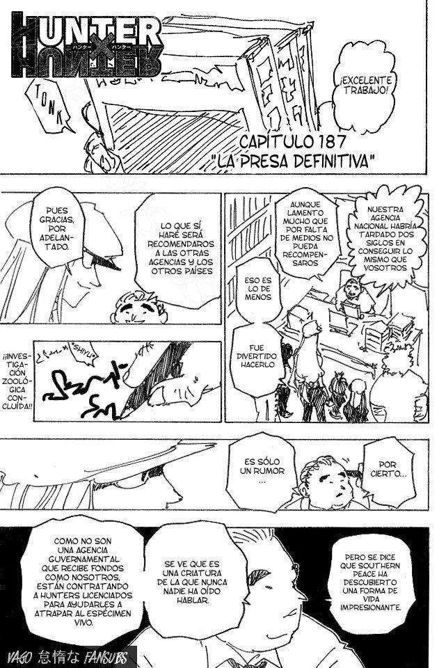 Hunter X Hunter Capítulo 187 en Línea - página 1