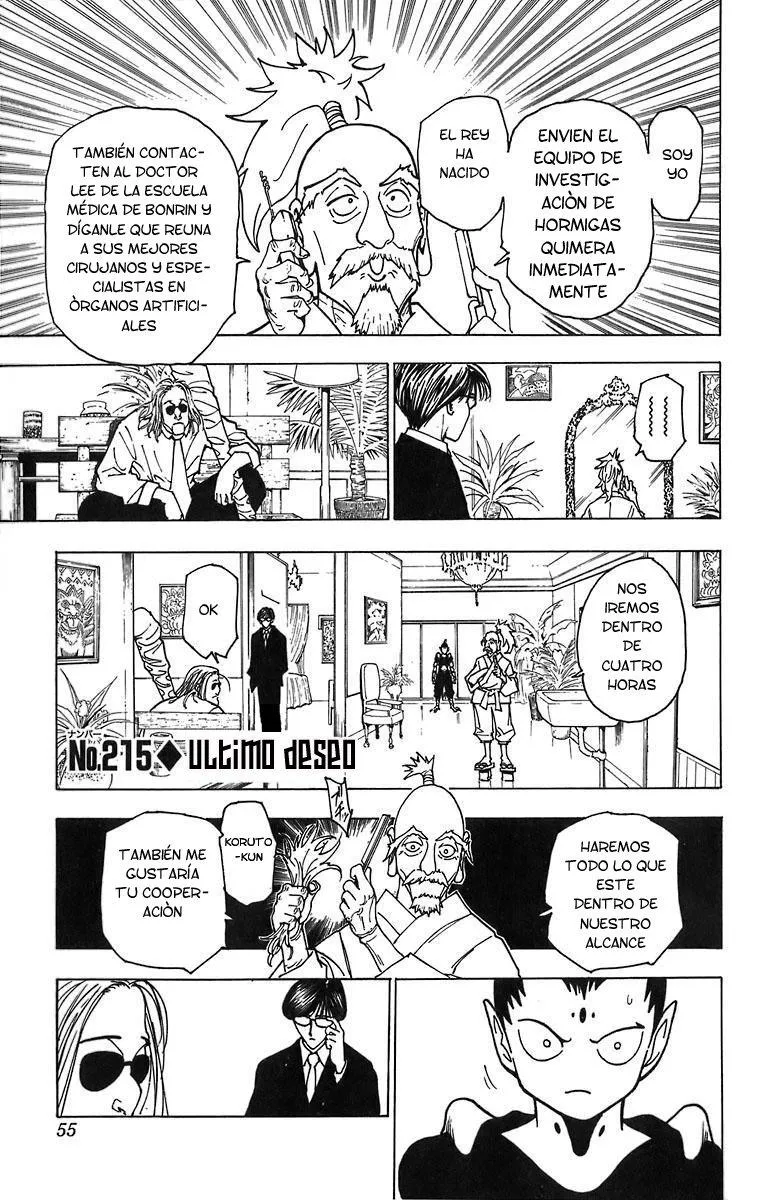 Hunter X Hunter Capítulo 215 en Línea - página 1