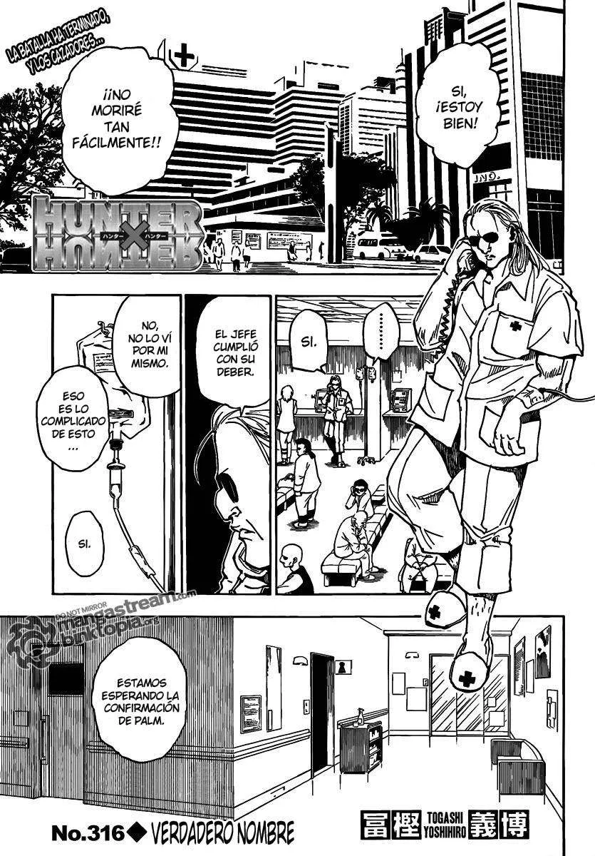 Hunter X Hunter Capítulo 316 en Línea - página 1