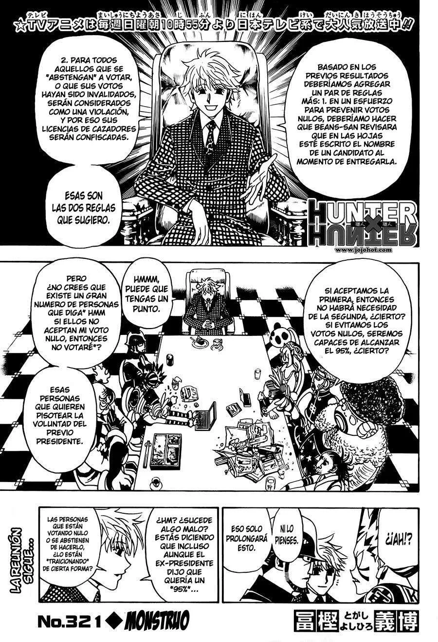 Hunter X Hunter Capítulo 321 en Línea - página 1
