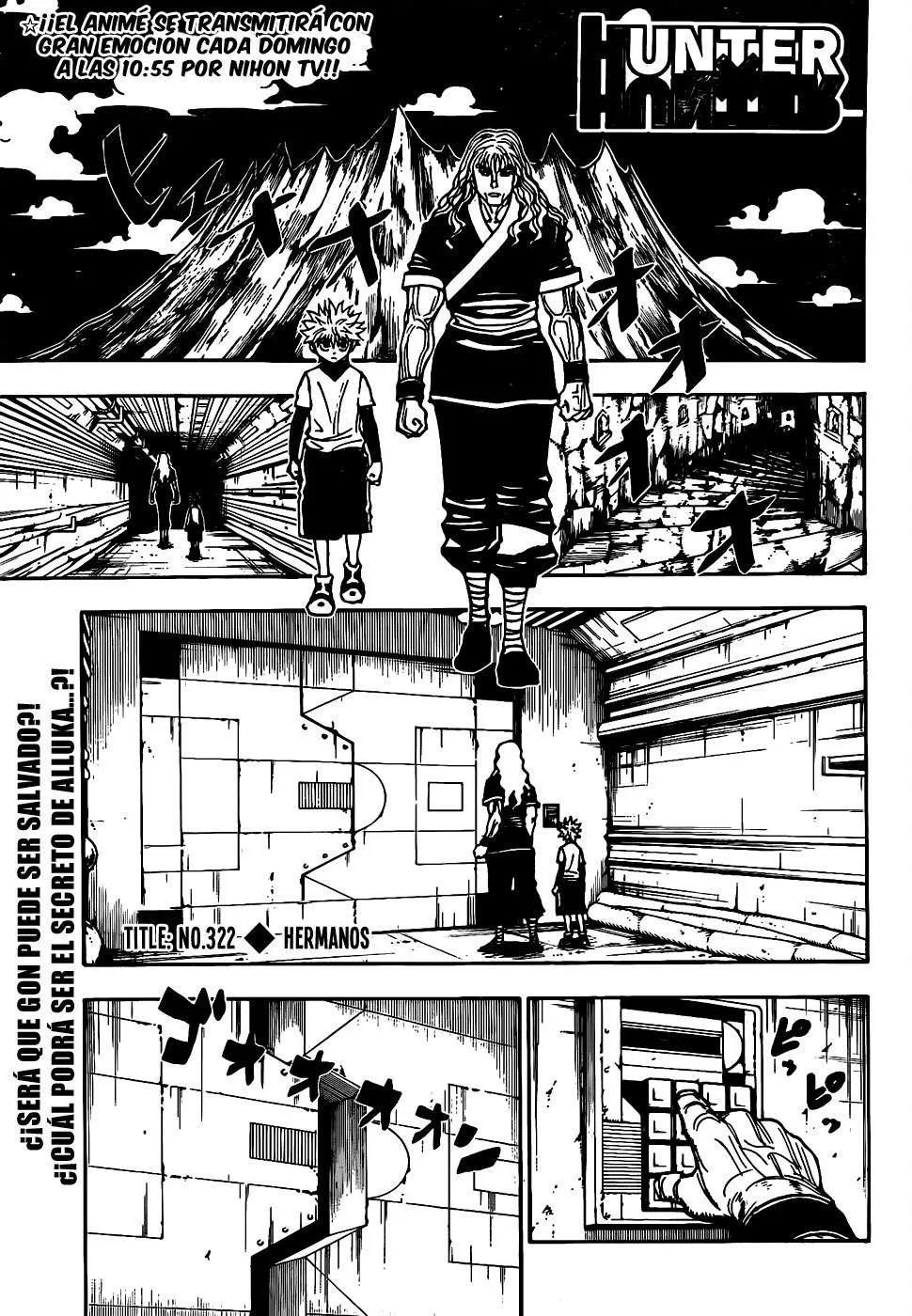 Hunter X Hunter Capítulo 322 en Línea - página 1