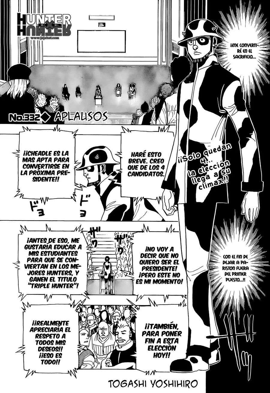 Hunter X Hunter Capítulo 332 en Línea - página 1