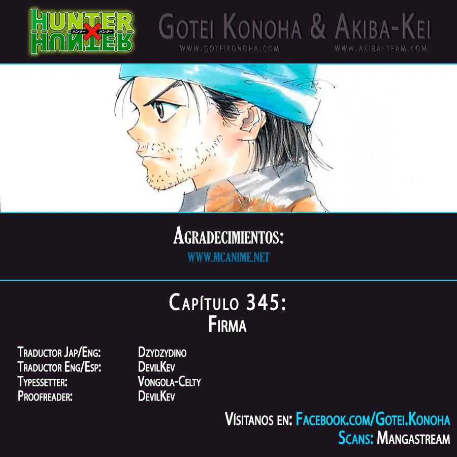 Hunter X Hunter Capítulo 345 en Línea - página 1