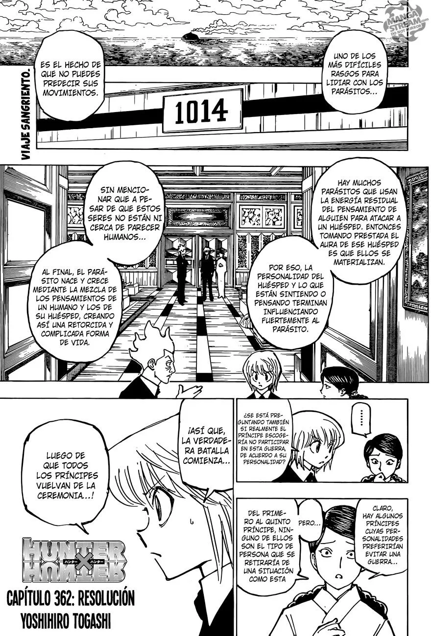 Hunter X Hunter Capítulo 362 en Línea - página 1