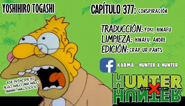 Hunter X Hunter Capítulo 377 en Línea - página 1