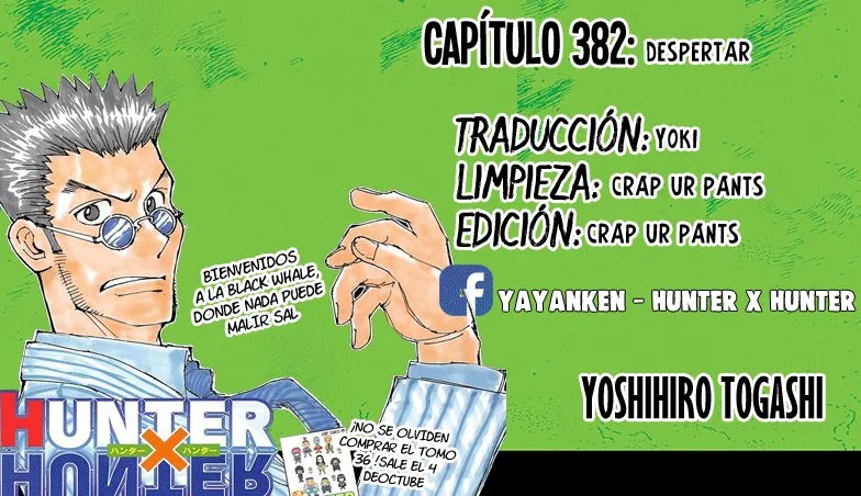 Hunter X Hunter Capítulo 382 en Línea - página 1