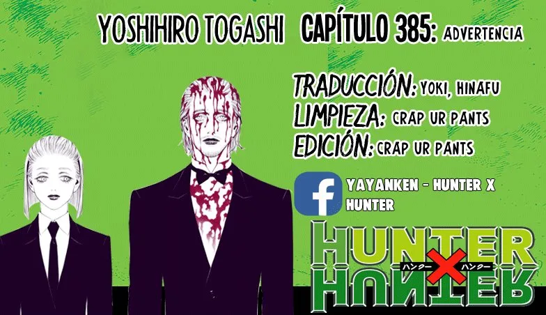 Hunter X Hunter Capítulo 385 en Línea - página 1
