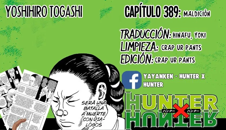 Hunter X Hunter Capítulo 389 en Línea - página 1