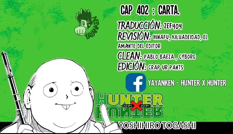 Hunter X Hunter Capítulo 402 en Línea - página 1