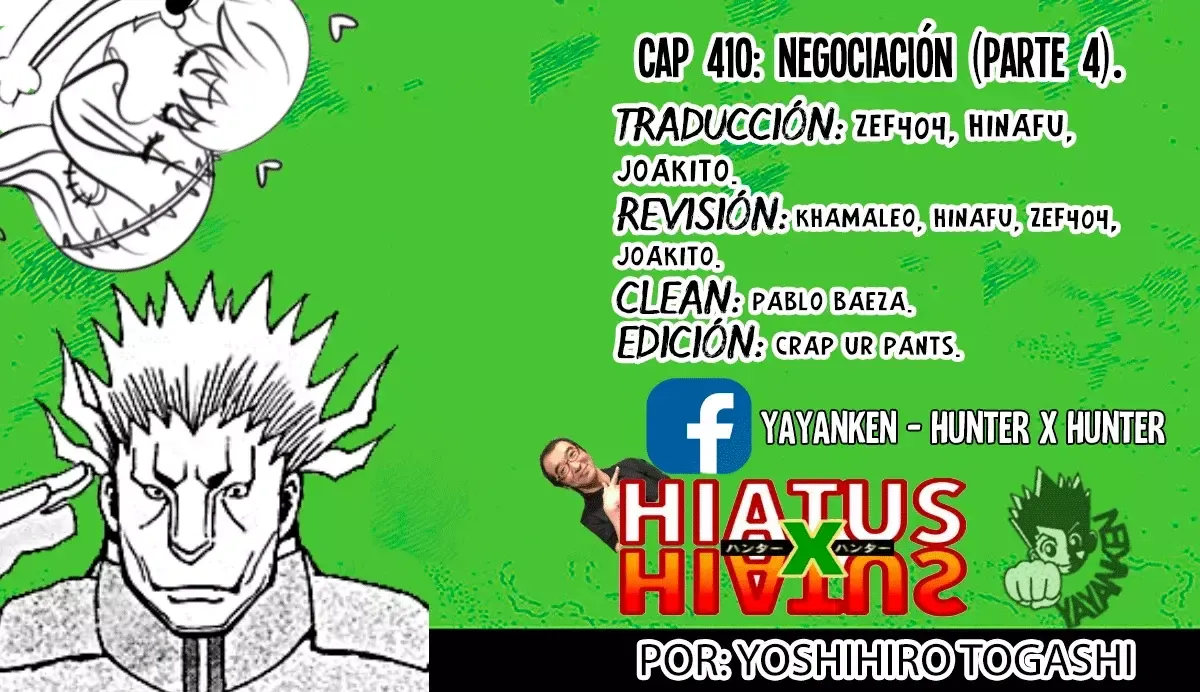 Hunter X Hunter Capítulo 410 en Línea - página 1