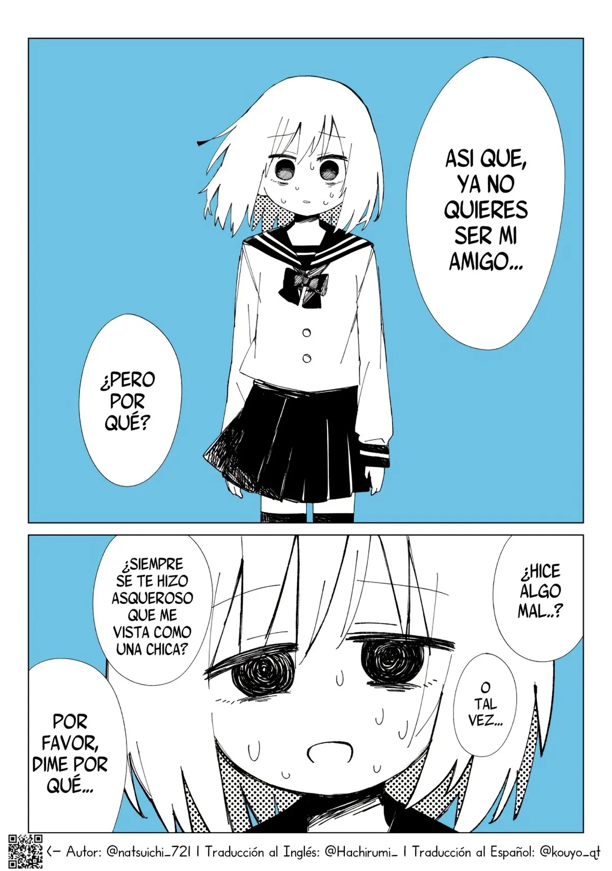 I Want To See the Look on the Femboy’s Face When I Stop Being Friends With Him Capítulo 1 en Línea - página 1