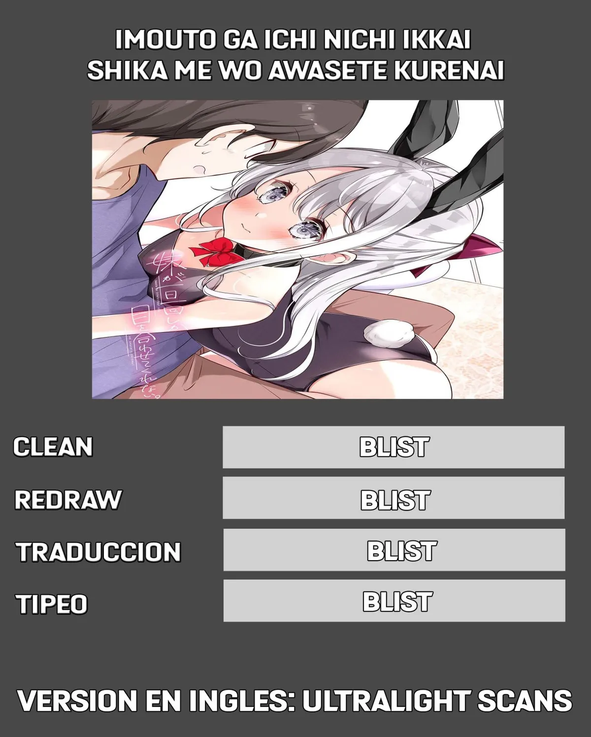 Imoto ga 1-nichi 1-kai shika me wo awasete kurenai Capítulo 6.4 en Línea - página 1