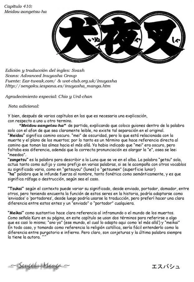 Inuyasha Capítulo 410 en Línea - página 19