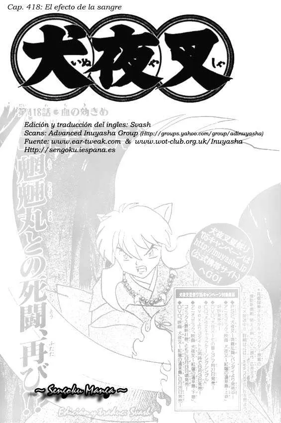 Inuyasha Capítulo 418 en Línea - página 19