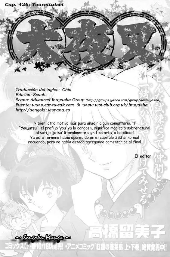 Inuyasha Capítulo 426 en Línea - página 20